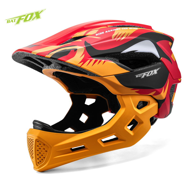 Mountain Biking Helmet Full Face - BATFOX enfants casque de vélo intégral