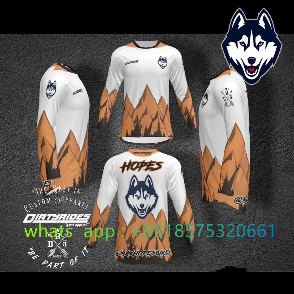 Mountain Biking Gear For Men - Enduro Moto vélo maillot manches cyclisme