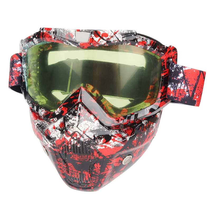 Mountain Biking Helmet Full Face - Lunettes de moto, masques, protection intégrale