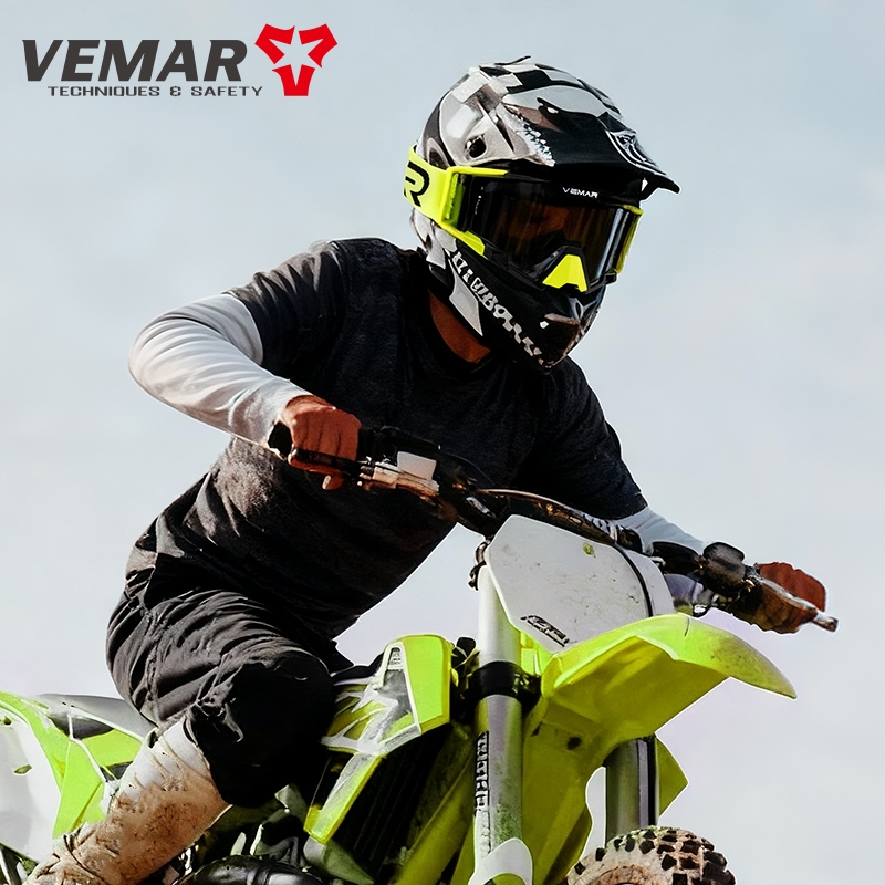 Mountain Biking Helmet Full Face - VEMAR hommes femmes lunettes de Moto