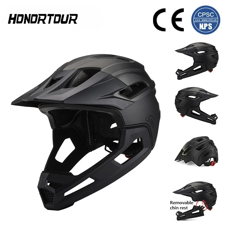 Mountain Biking Helmet Full Face - Casque de vélo Eastinear pour adulte,