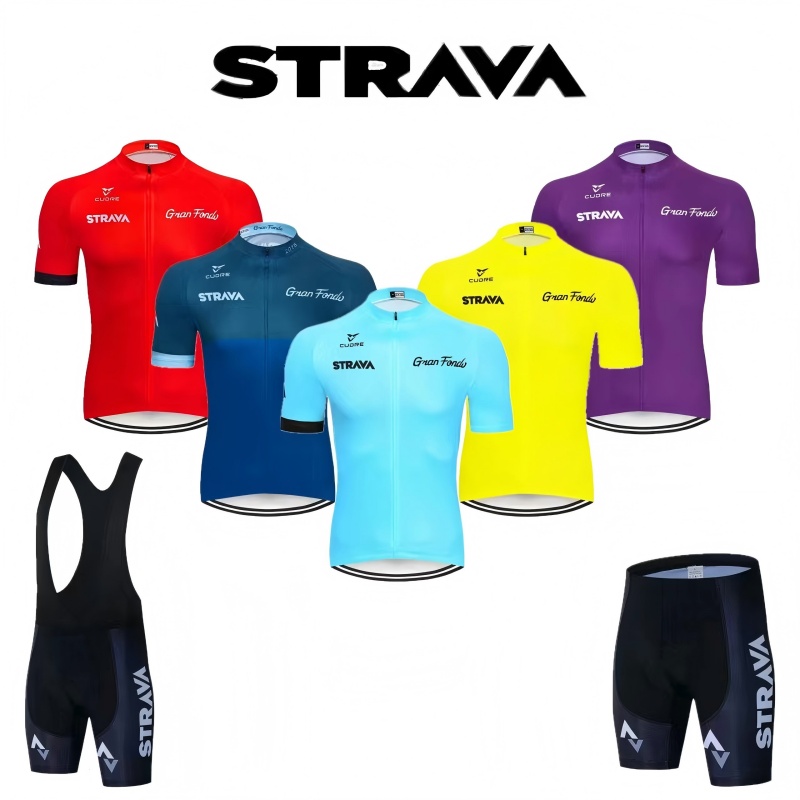 Mountain Biking Pants - Ensemble de maillot de vélo Strava,