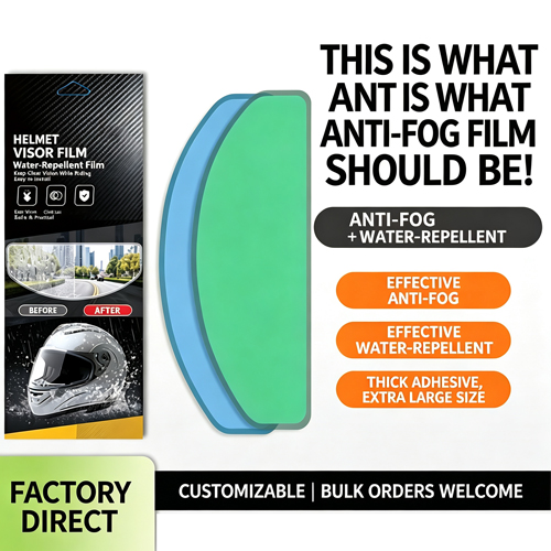 Mountain Biking Helmet Full Face - Film Anti-buée imperméable pour casque de
