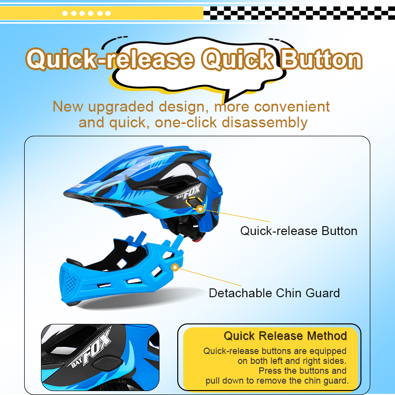BATFOX enfants casque de vélo  - Mountain Biking Helmet Full Face avis et prix