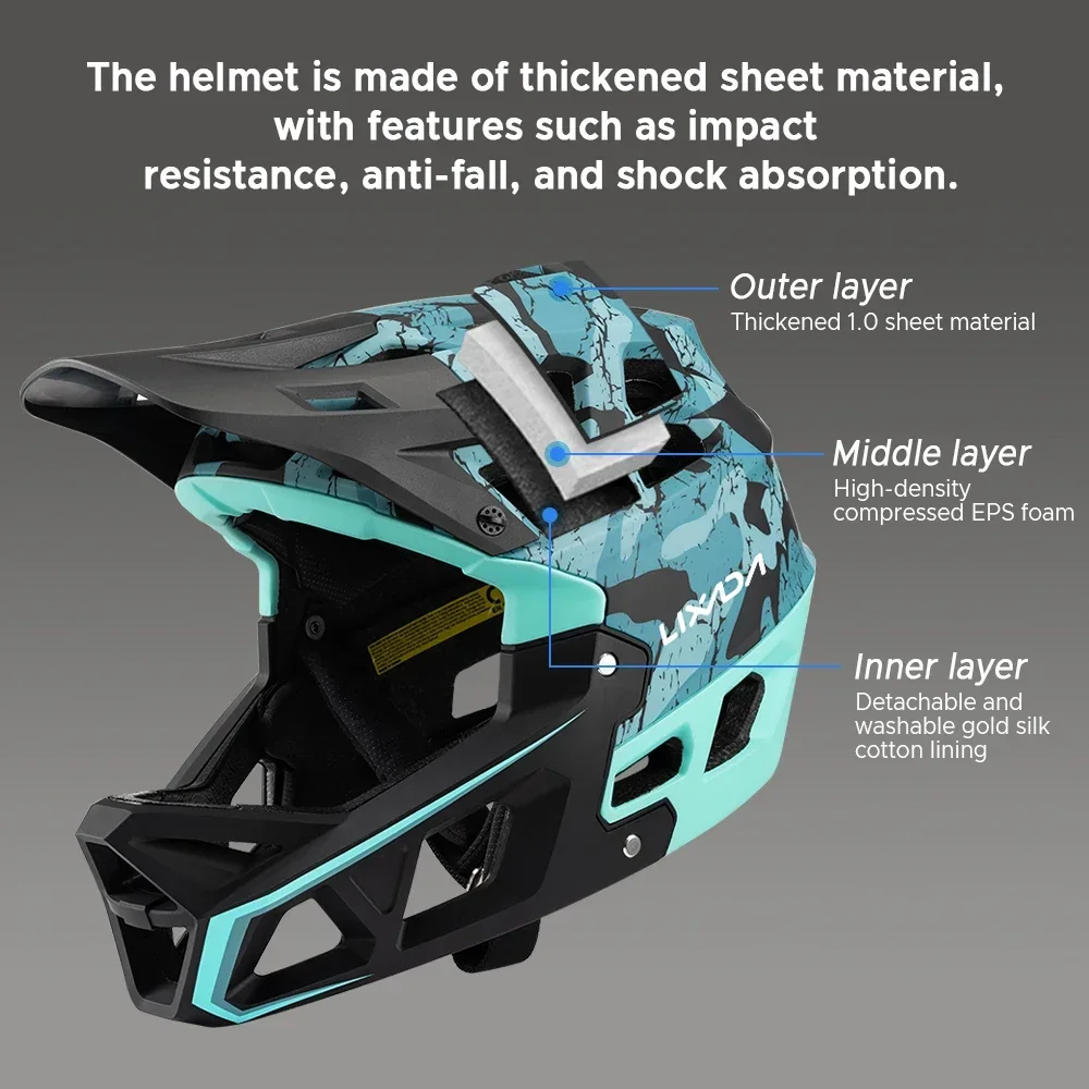 Équipement de cyclisme de sécu - Mountain Biking Helmet Full Face avis et prix