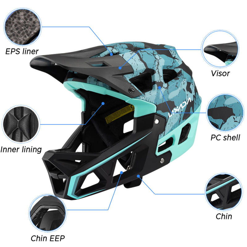 Casque de vélo de montagne int - Mountain Biking Helmet Full Face avis et prix