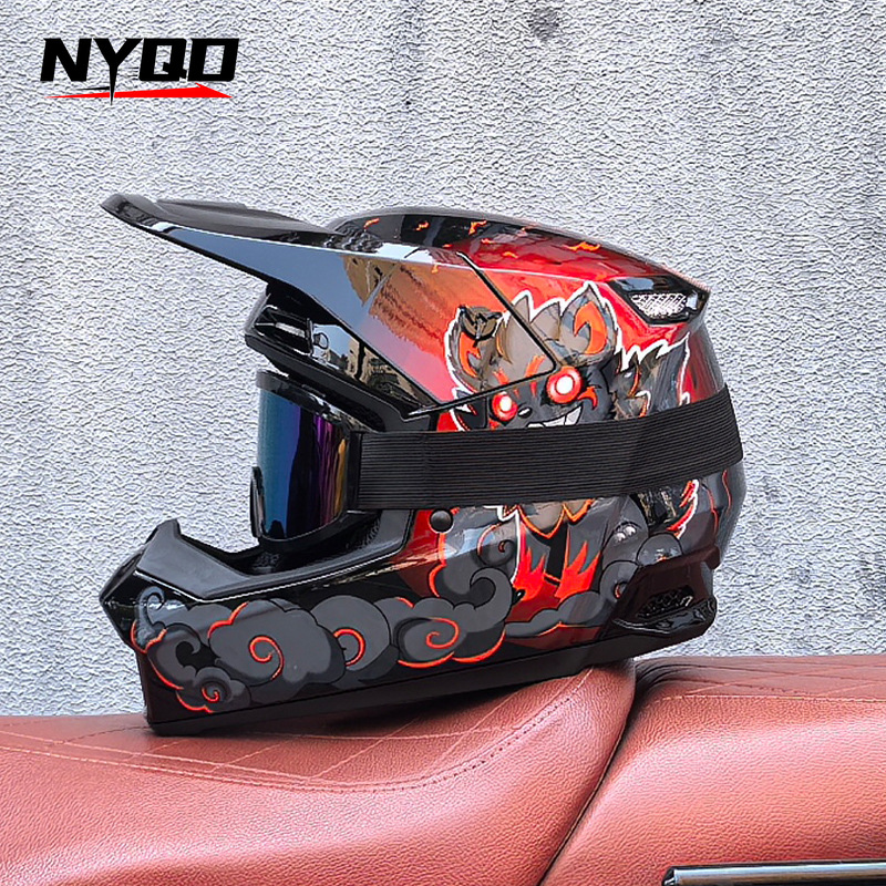 Orz casque tout-terrain trois  - Mountain Biking Helmet Full Face avis et prix