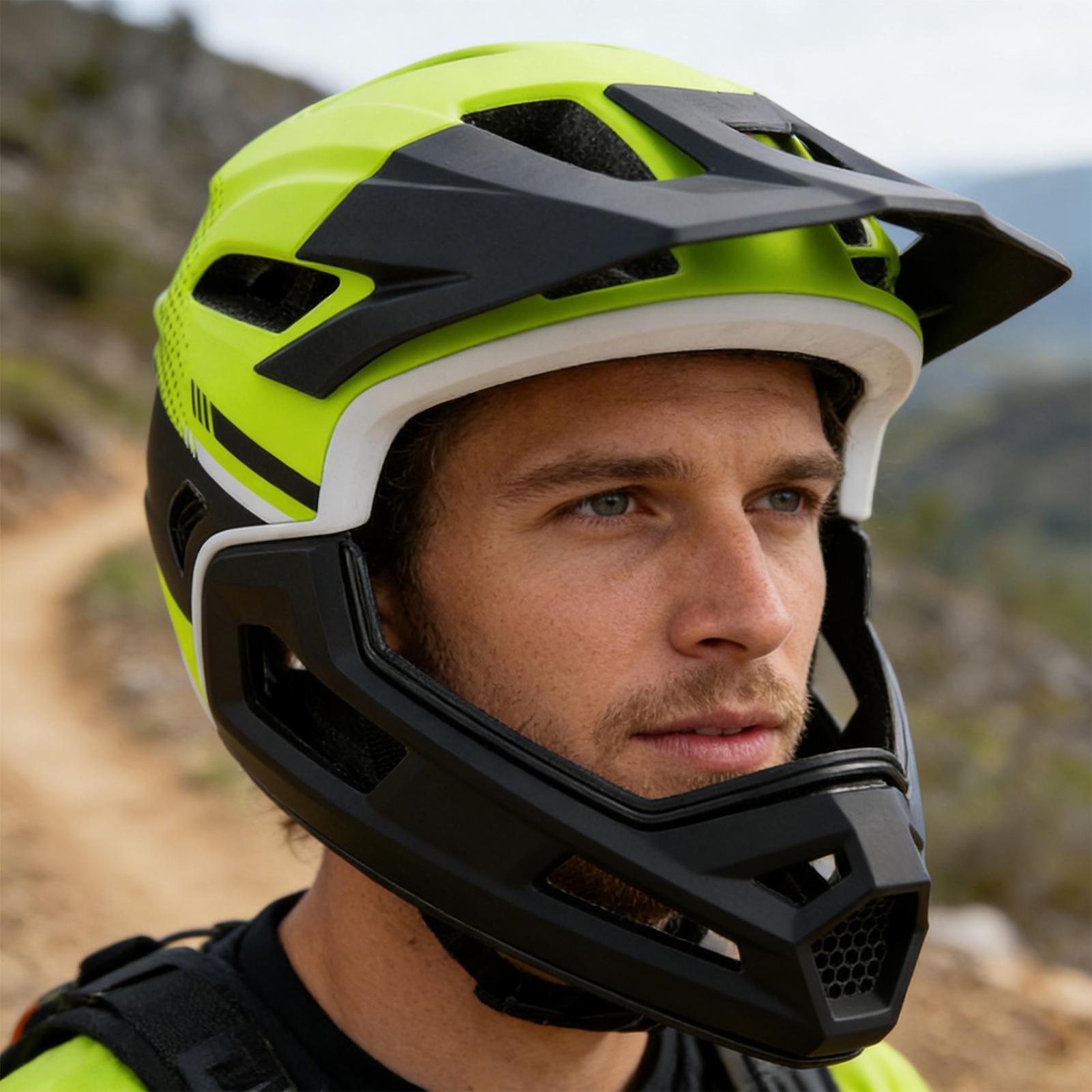 VTT casque intégral cyclisme c - Mountain Biking Helmet Full Face avis et prix