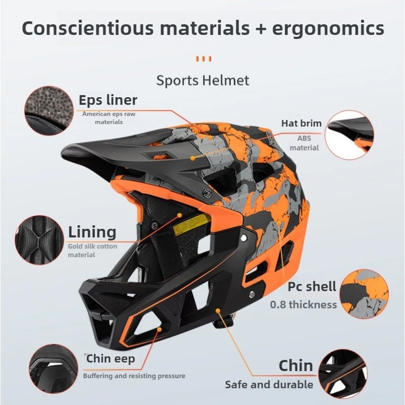 Nouveau casque de vélo de mont - Mountain Biking Helmet Full Face avis et prix