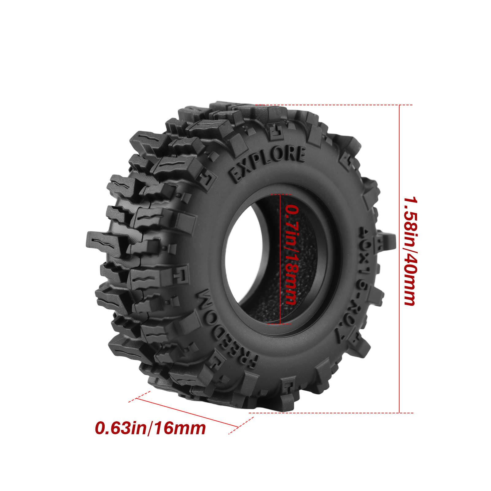 Pneus de Crawler RC DashRC 0.7 - Tire Insert Foam avis et prix